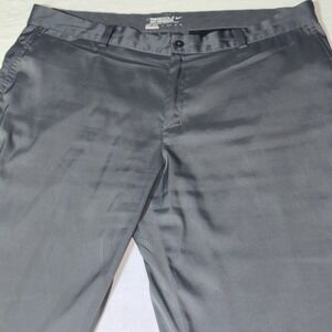 Nike Golf Pants Mens 38x32 Gray Dri-Fit Tour Performance Flat Front Sports Gym‎